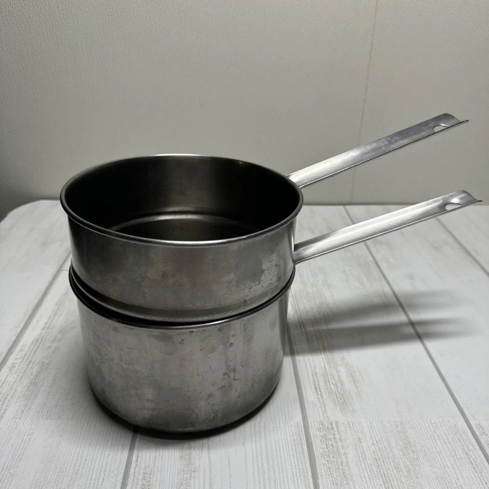 Vintage Lewis 1927 Stainless Ware Double Boiler